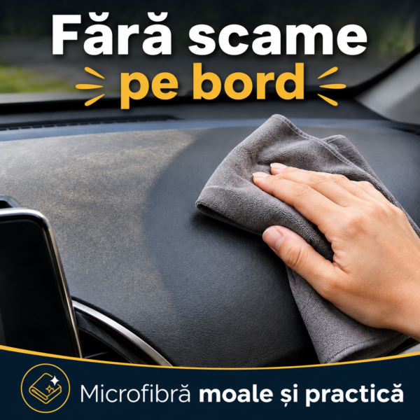 Fără scame pe bord 🧽🚘