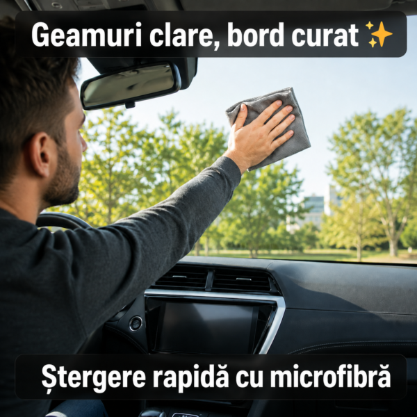 Geamuri clare, bord curat ✨🚗
