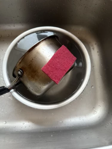Burete Abraziv pentru Curățare Manuală sau cu Scrubber photo review